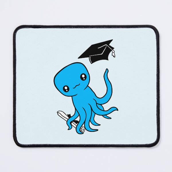 Item preview, Octopus graduation high school diploma passed cute designed and sold by shirt-o-mat.