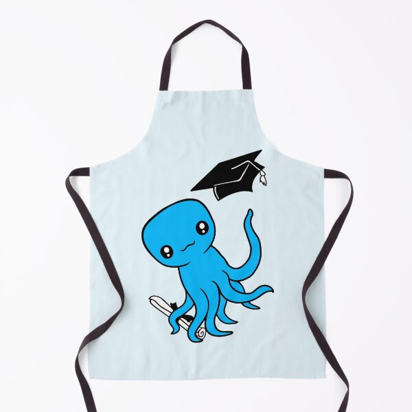 Item preview, Octopus graduation high school diploma passed cute designed and sold by shirt-o-mat.