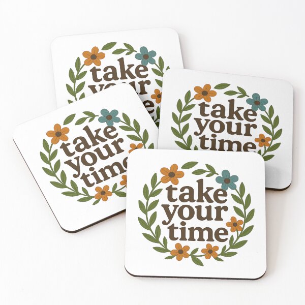 Item preview, Take Your Time – Elegant Minimalist Typography Art designed and sold by Psycho-Crazy.