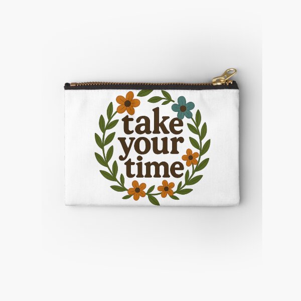 Item preview, Take Your Time – Elegant Minimalist Typography Art designed and sold by Psycho-Crazy.