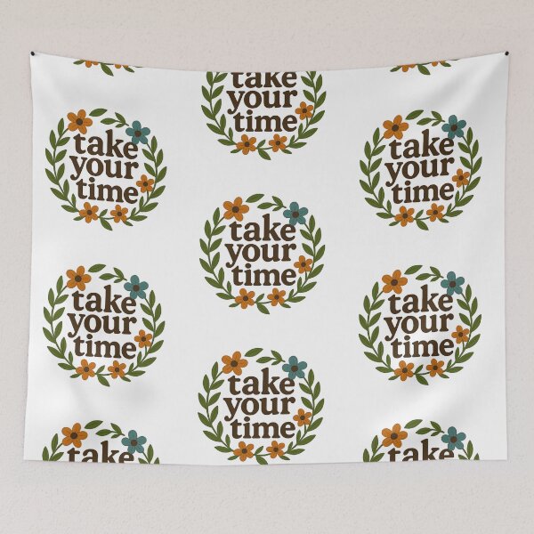 Item preview, Take Your Time – Elegant Minimalist Typography Art designed and sold by Psycho-Crazy.