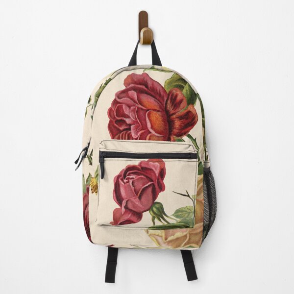 Item preview, Roses on a floral antique bordered vintage poster designed and sold by Bruiserstang.