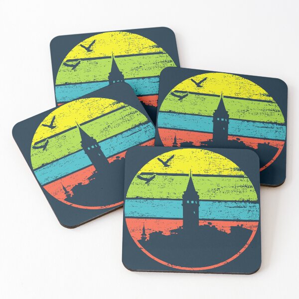 Item preview, Galata Tower Retro – Istanbul Cityscape with Vintage Flair designed and sold by TuncGK.