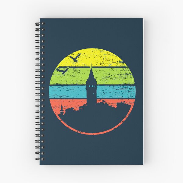 Item preview, Galata Tower Retro – Istanbul Cityscape with Vintage Flair designed and sold by TuncGK.