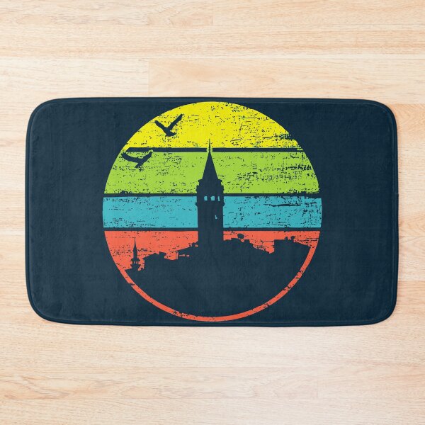 Item preview, Galata Tower Retro – Istanbul Cityscape with Vintage Flair designed and sold by TuncGK.