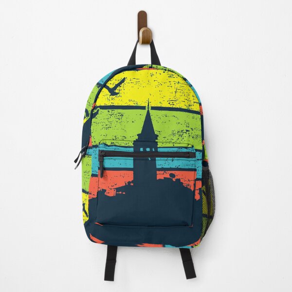 Item preview, Galata Tower Retro – Istanbul Cityscape with Vintage Flair designed and sold by TuncGK.