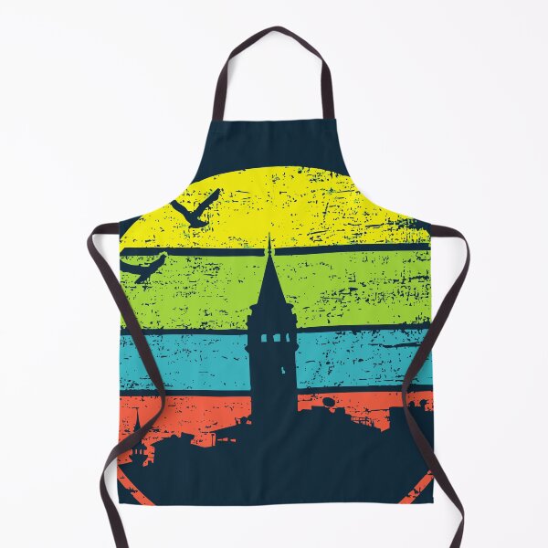 Item preview, Galata Tower Retro – Istanbul Cityscape with Vintage Flair designed and sold by TuncGK.