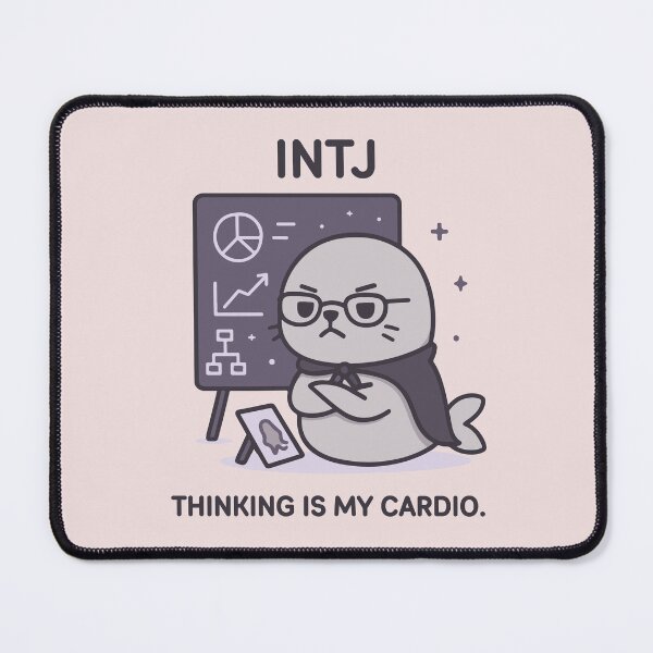 Item preview, INTJ Kawaii | Strategic Seal MBTI with Cape designed and sold by SealSquad.
