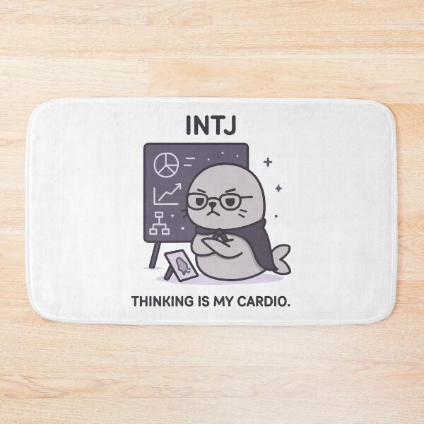 Item preview, INTJ Kawaii | Strategic Seal MBTI with Cape designed and sold by SealSquad.