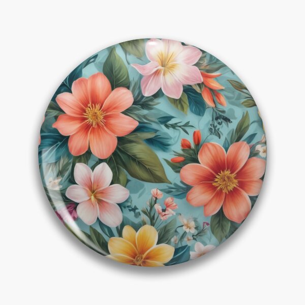 Item preview, Coral Coast – Tropical Bloomscape designed and sold by ArdethBey.