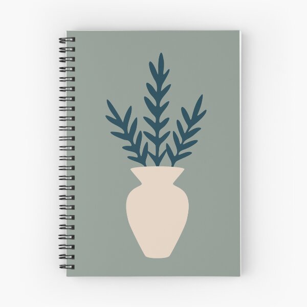 Aperçu de l'œuvre Feuillage minimaliste dans un vase neutre créée et vendue par MelanthaGraphics.