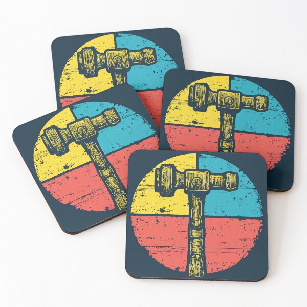 Item preview, Hammer Pop Art – Vintage Tool Print for Builders and Makers designed and sold by TuncGK.
