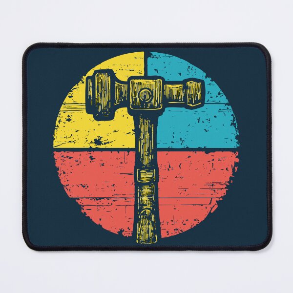 Item preview, Hammer Pop Art – Vintage Tool Print for Builders and Makers designed and sold by TuncGK.