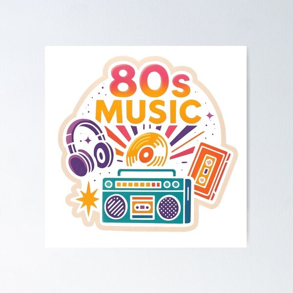 Item preview, 80s Music Art designed and sold by tacoDaBomb.