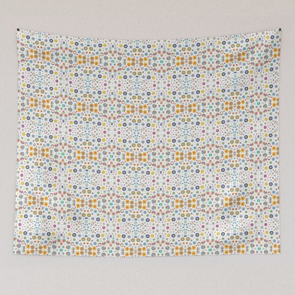 Item preview, decorative chromatic svg art prismatic seamless colorful repeat pattern designed and sold by Abrahamjrnd.