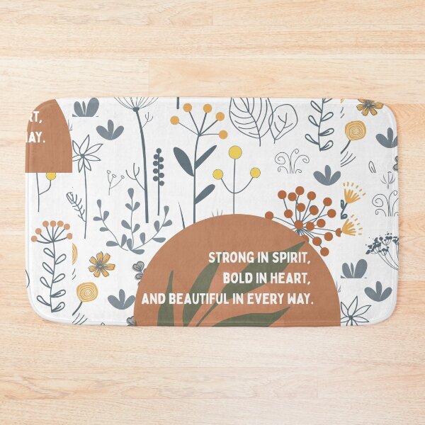 Item preview, Strong in Spirit, Bold in Heart – Wildflower Empowerment Quote designed and sold by WHDProduction45.