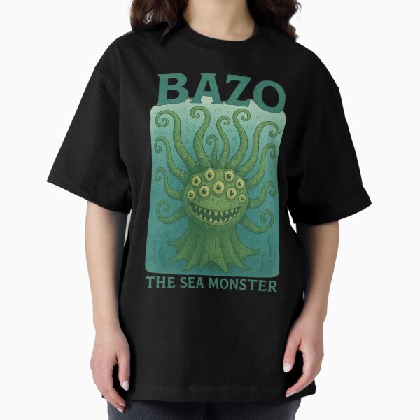 Vista previa del artículo con la obra «Bazo el monstruo marino», diseñado y vendido por Kindness Canvas.