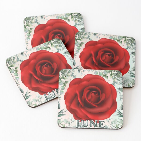 Item preview, June Rose Flower – Birth Flower of Love & Passion designed and sold by TheMysticNook.