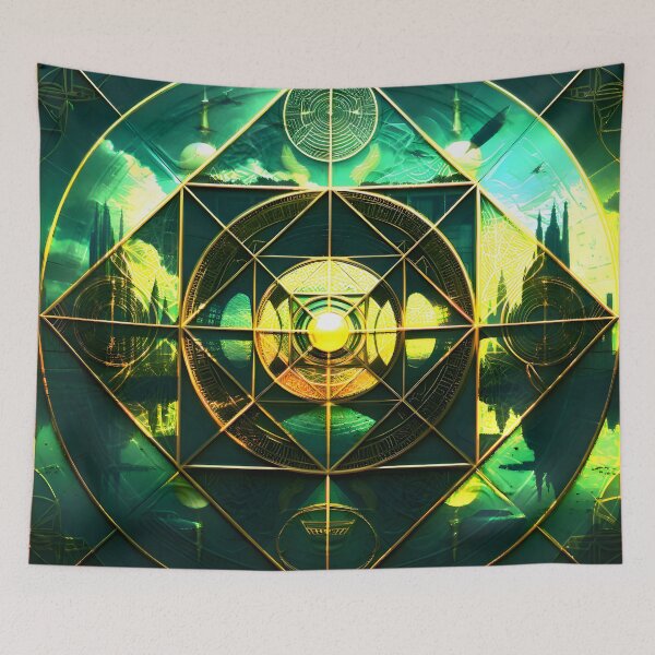 Item preview, Emerald Radiance: Sacred Geometry designed and sold by André Toni Coelho Radtke.
