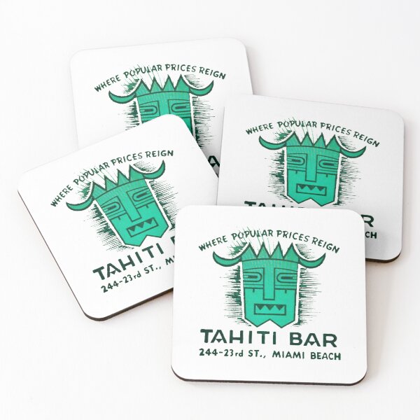 Item preview, Vintage Tahiti Bar - Miami Beach, Florida designed and sold by QuayTradingCo.