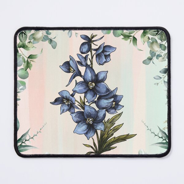 Item preview, July Larkspur Flower – Birth Flower of Positivity & Dignity designed and sold by TheMysticNook.