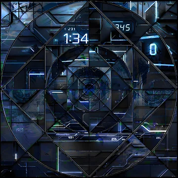 Artwork thumbnail, Chronos Interface: Tech Abstract by André Toni Coelho Radtke