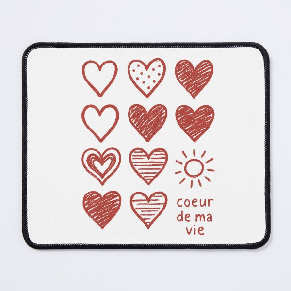 Item preview, Coeur de Ma Vie – Cute French Heart Love Design – Minimalist Romantic designed and sold by Ajdaprint.