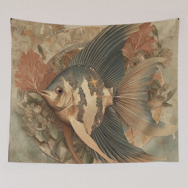 Item preview, Charted Currents: An Angelfish Adorned designed and sold by bloorose.