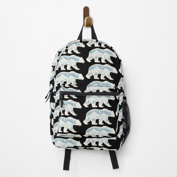 Item preview, “Winter Bear Silhouette – Mountain Forest Scene Inside Arctic Animal Design” designed and sold by TeeTimeTreasure.