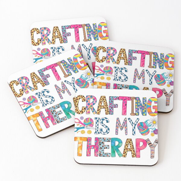 Item preview, Crafting Is My Therapy  designed and sold by Bichon Boutique.