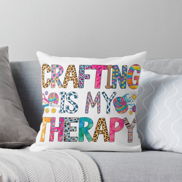 Item preview, Crafting Is My Therapy  designed and sold by Bichon Boutique.