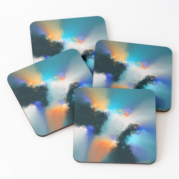 Item preview, Aqua Aurora Abstract designed and sold by Joey Santiago.
