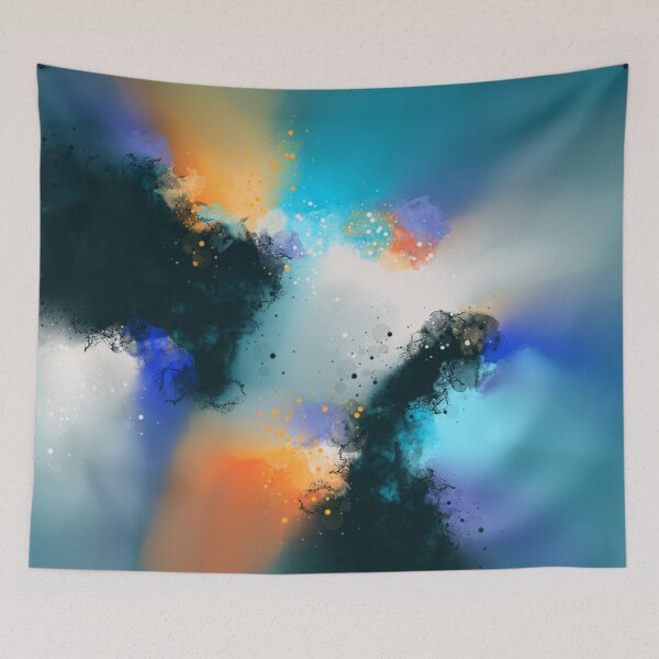 Item preview, Aqua Aurora Abstract designed and sold by Joey Santiago.