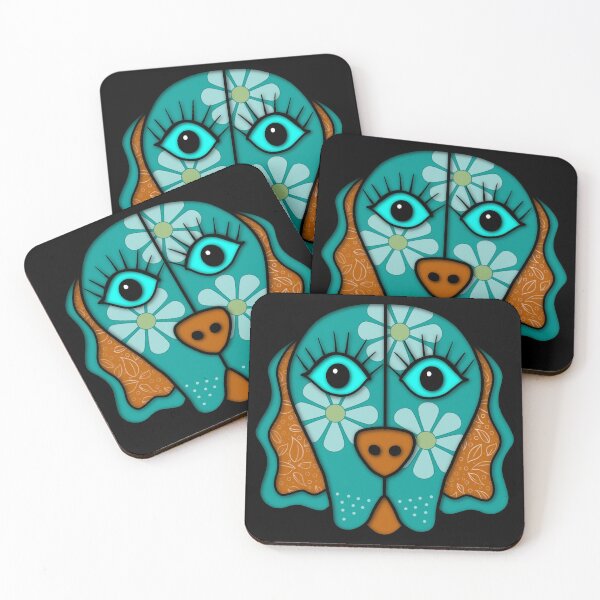 Item preview, Lucy - quirky dog portrait designed and sold by Genevieve Crabe.