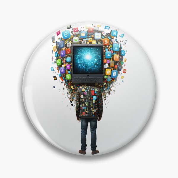 Artikelvorschau, Tech-Head App Man entworfen und verkauft von Daemolitia Designs.
