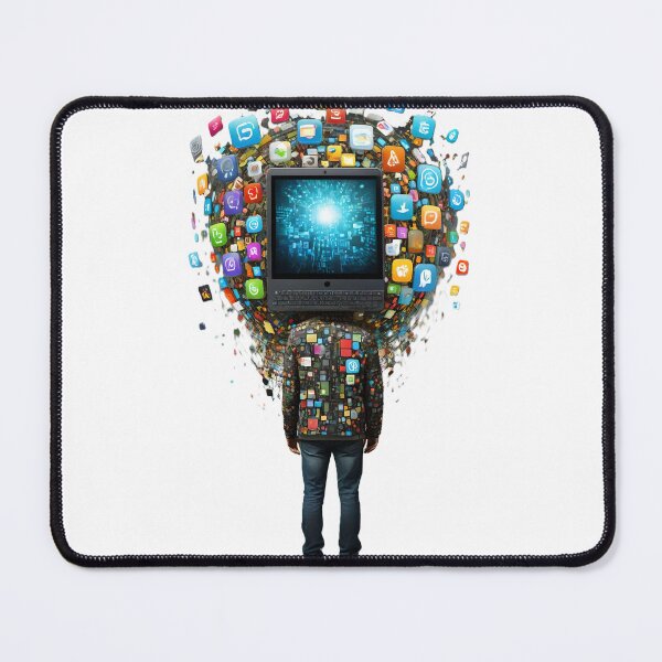 Item preview, Tech Head App Man designed and sold by Daemolitia Designs.
