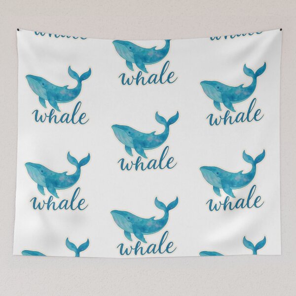 Item preview, Beautiful Watercolor Whale Illustration Sticker designed and sold by Psycho-Crazy.