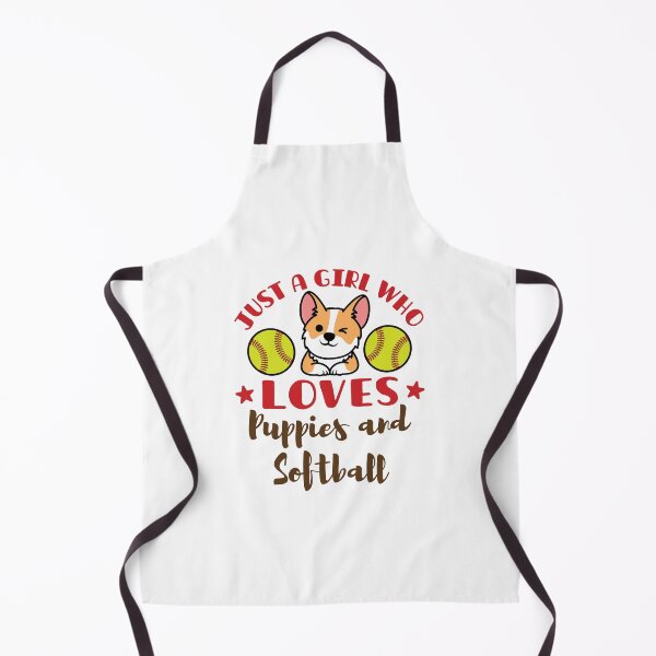 Item preview, Just a Girl Who Loves Puppies and Softball designed and sold by jaygo.