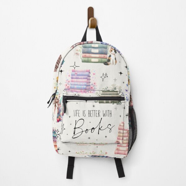 Item preview, Life is Better with Books, Gift for Readers, Book Stacks, Reader, Romantasy, Book Lover, Book Addict designed and sold by matchakpop.