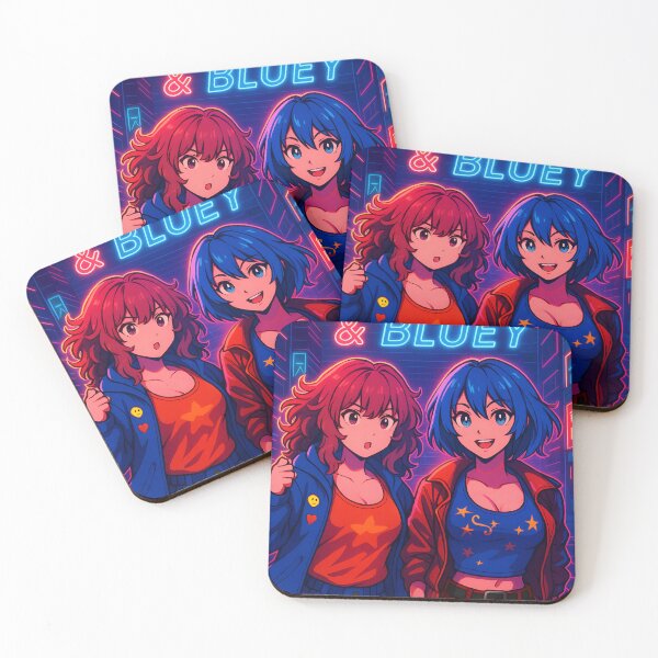 Item preview, Reddie & Bluey designed and sold by MitsukiArt.