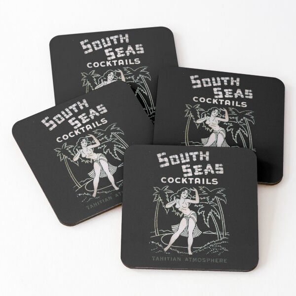 Item preview, Vintage South Seas Cocktails - Tahitian Atmosphere designed and sold by QuayTradingCo.