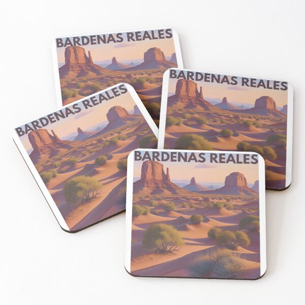 Aperçu de l'œuvre Bardenas Reales Desert Landscape Illustration créée et vendue par dijjaboutique.