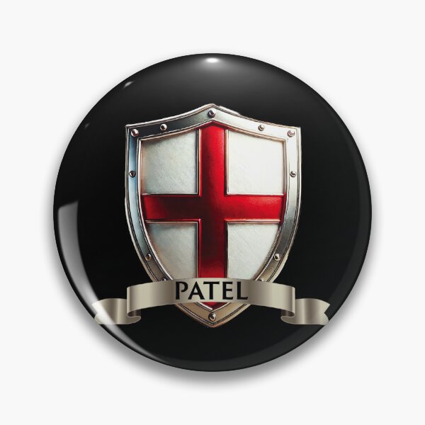 Item preview, Patel Family Crest  St Georges Shield & Banner (England Variation) designed and sold by Highlandkings.