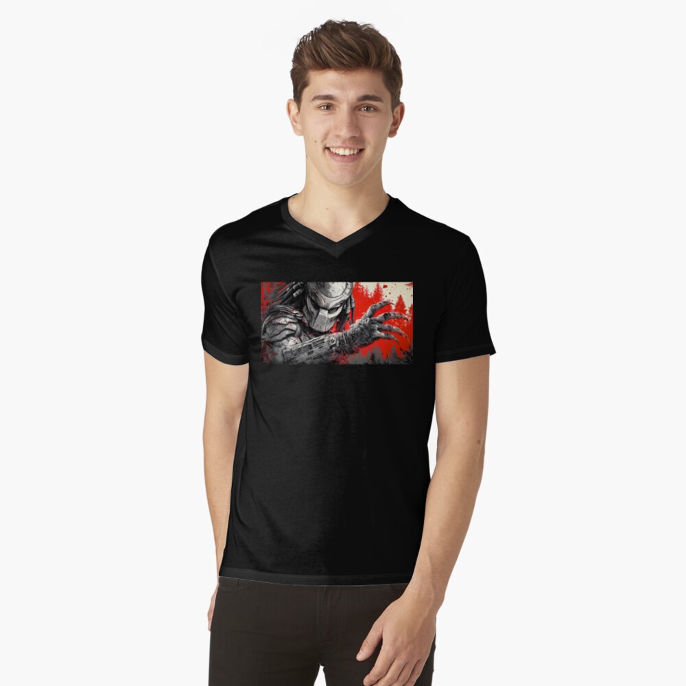 Aperçu de l'œuvre T-shirt col V créée et vendue par HakoCity.