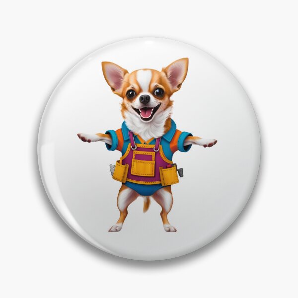Item preview, Mr. Fixit Chihuahua | Handy Pup in Toolbelt & Hard Hat designed and sold by Fredster1966.
