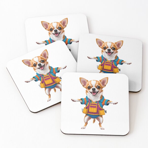 Item preview, Mr. Fixit Chihuahua | Handy Pup in Toolbelt & Hard Hat designed and sold by Fredster1966.