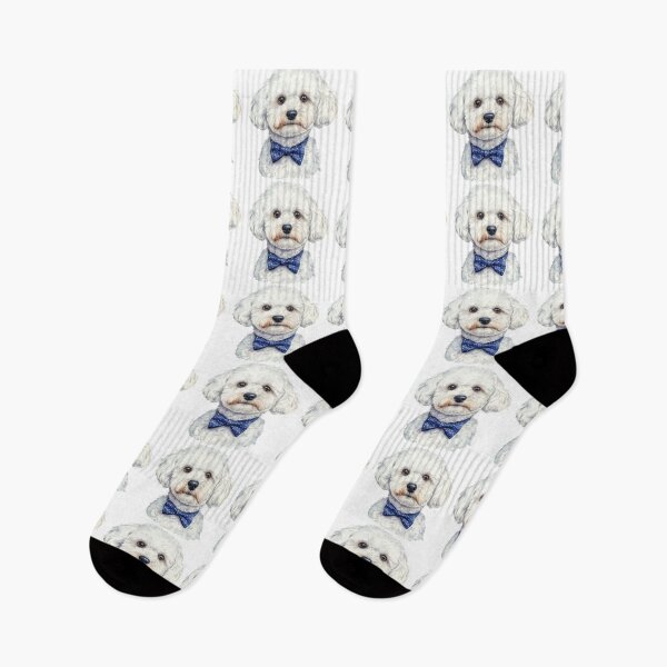 Item preview, Handsome Bichon Frise with Bowtie designed and sold by Bichon Boutique.