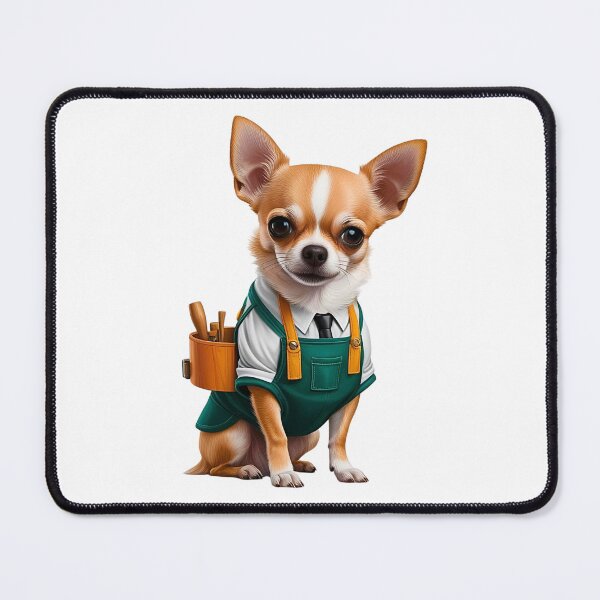 Item preview, Carpenter Chihuahua | Cute Dog in Overalls with Tools designed and sold by Fredster1966.