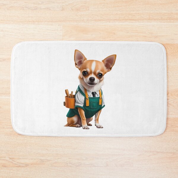 Item preview, Carpenter Chihuahua | Cute Dog in Overalls with Tools designed and sold by Fredster1966.