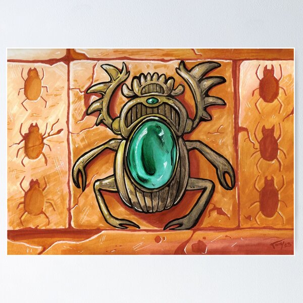 Item preview, Golden Scarab designed and sold by OhhSeeDeeWorks.